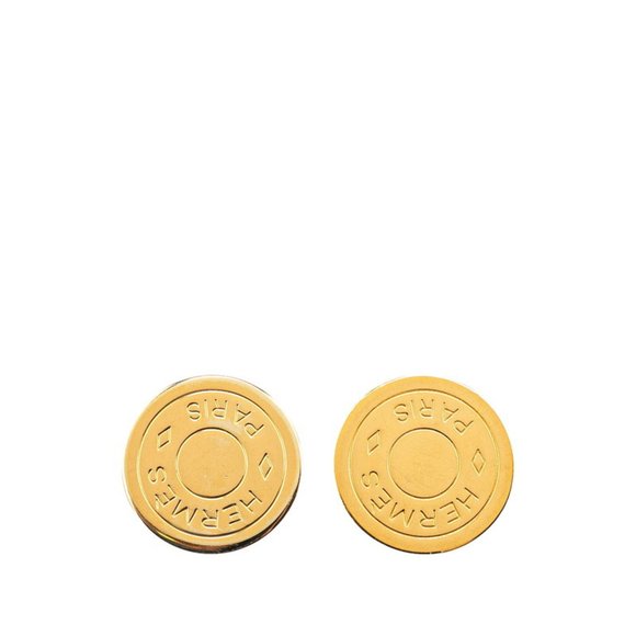 Hermès Clou de Selle Gold Gold Plated earring - Picture 1 of 5